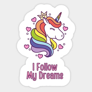 I Follow My Dreams Sticker